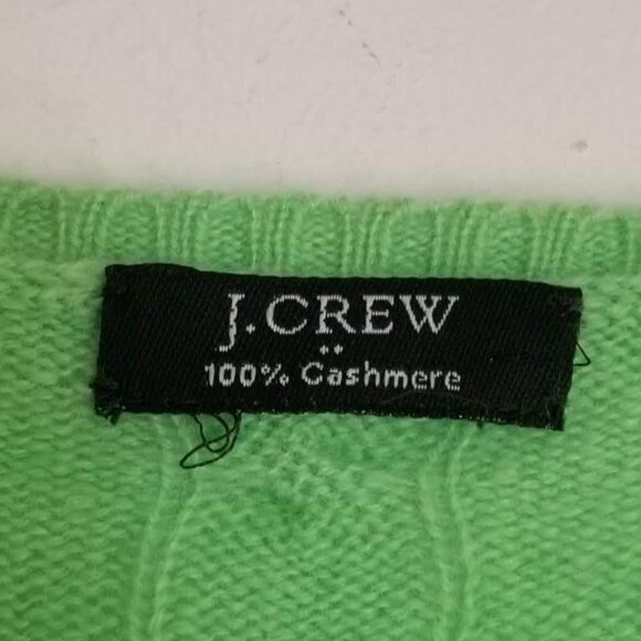 J. Crew 100% Cashmere Fisherman Cable Knit Sweater - Picture 7 of 8